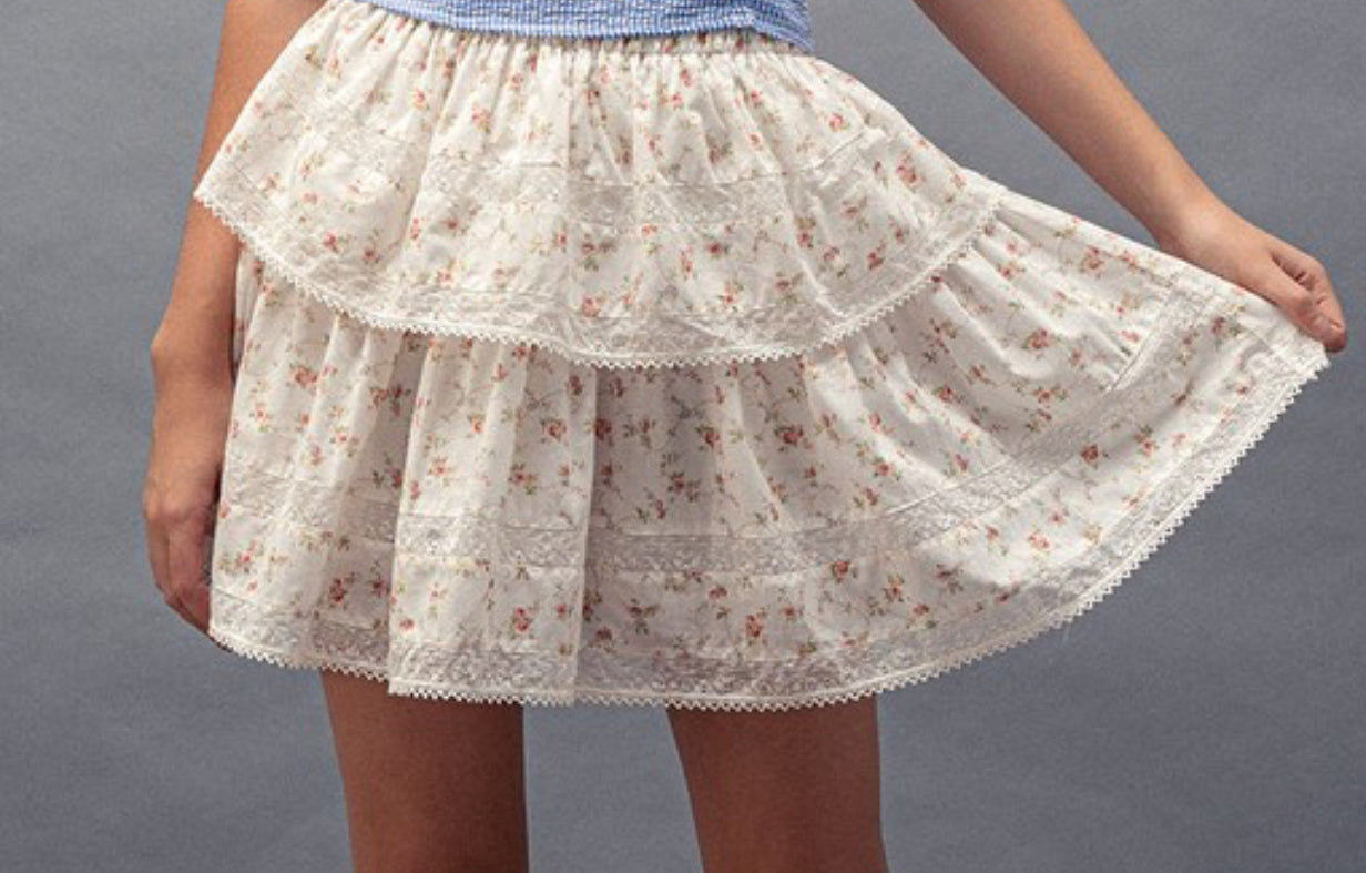 The Clare Bloom Mini Skirt (pre-order 4/15)
