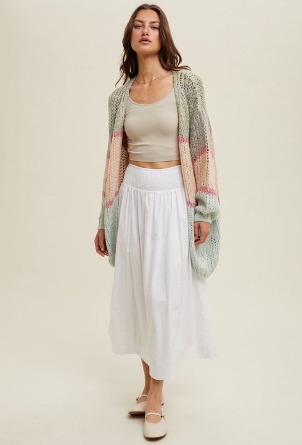 Chunky cardigan sweater