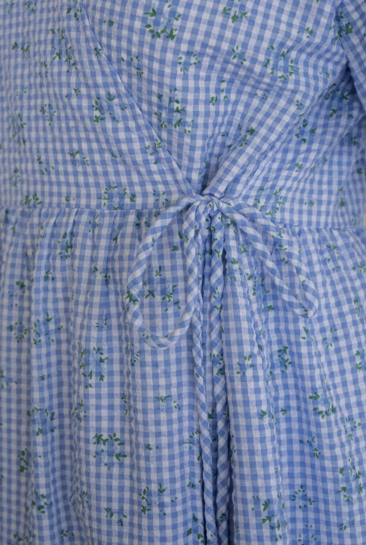 Blueberry 🫐 Blossom Cotton Wrap Dress