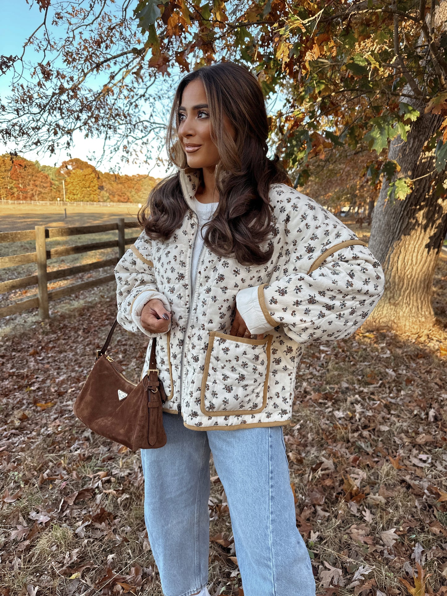 Honey Floral Quilted Jacket