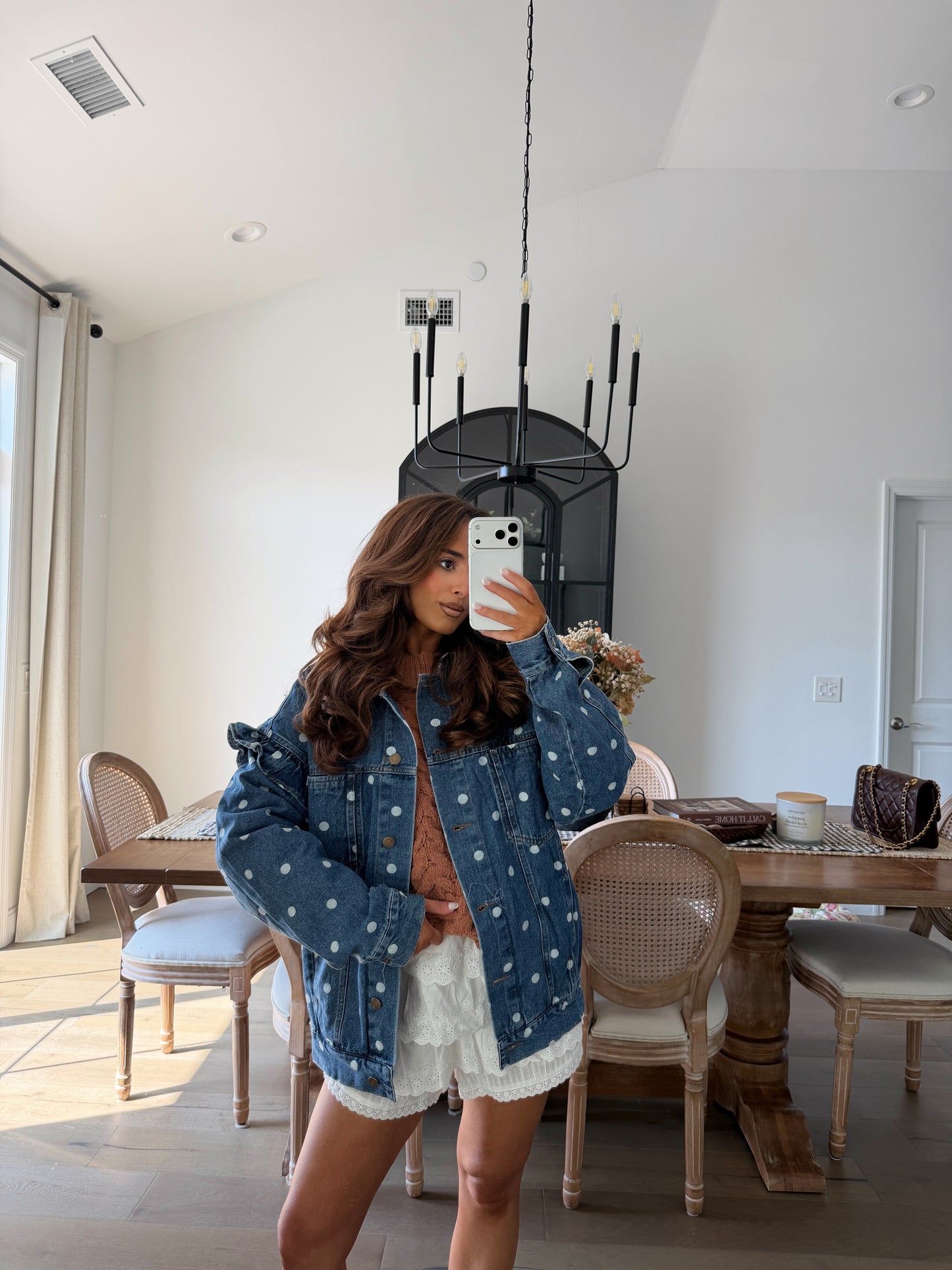 Denim, Dots & Ruffles Jacket