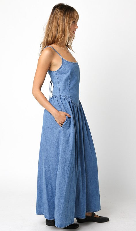 Olivia Drop Waist Maxi Dress