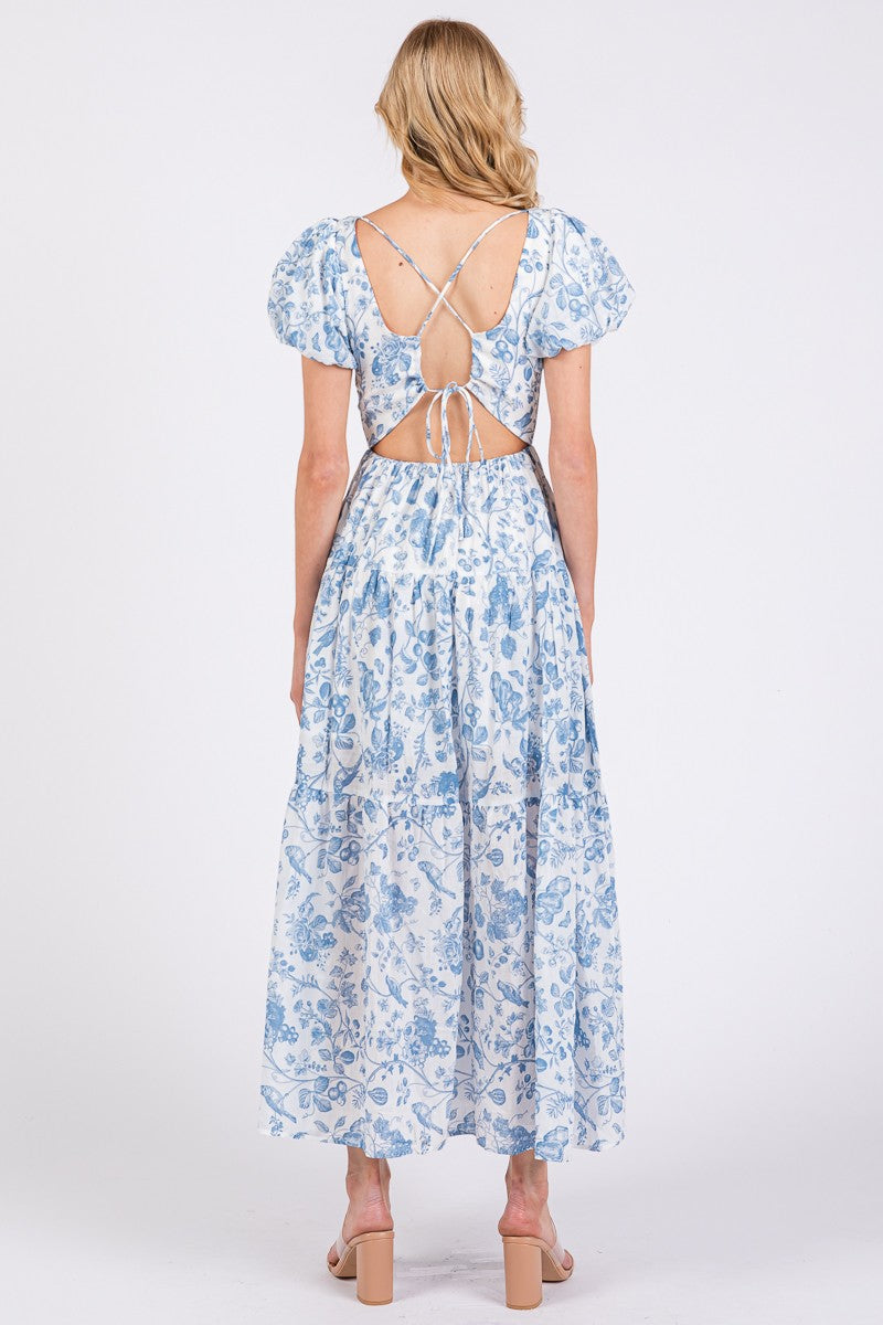 The Amalfi Floral Midi
