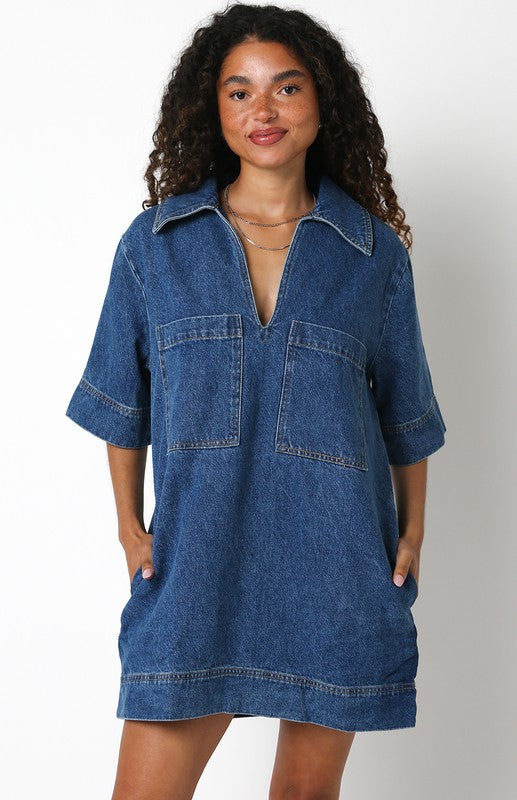 Denim Pocket Dress Denim Pocket Dress