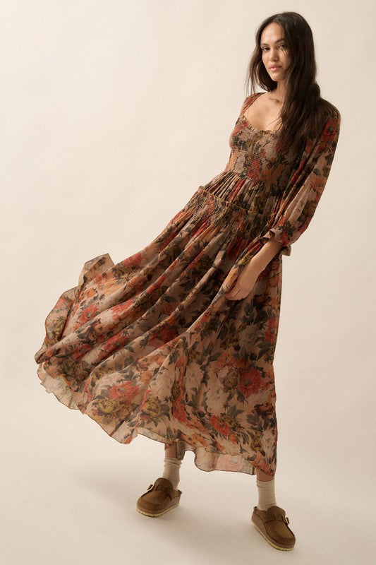 PRE-ORDER Maple Floral Midi