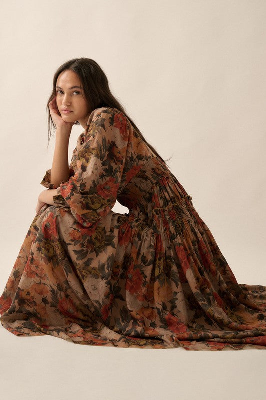 PRE-ORDER Maple Floral Midi