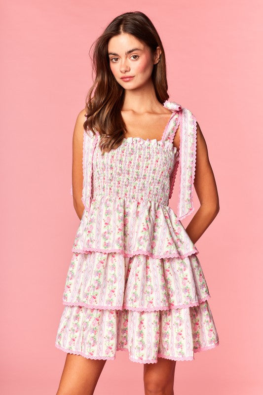 Pink Patches Mini Dress ships 6.25