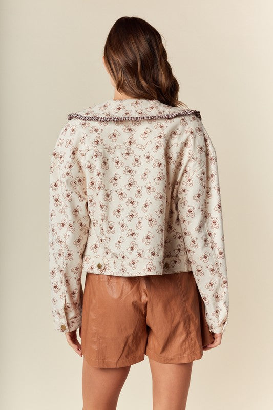 Teddy Love Gingham Jacket