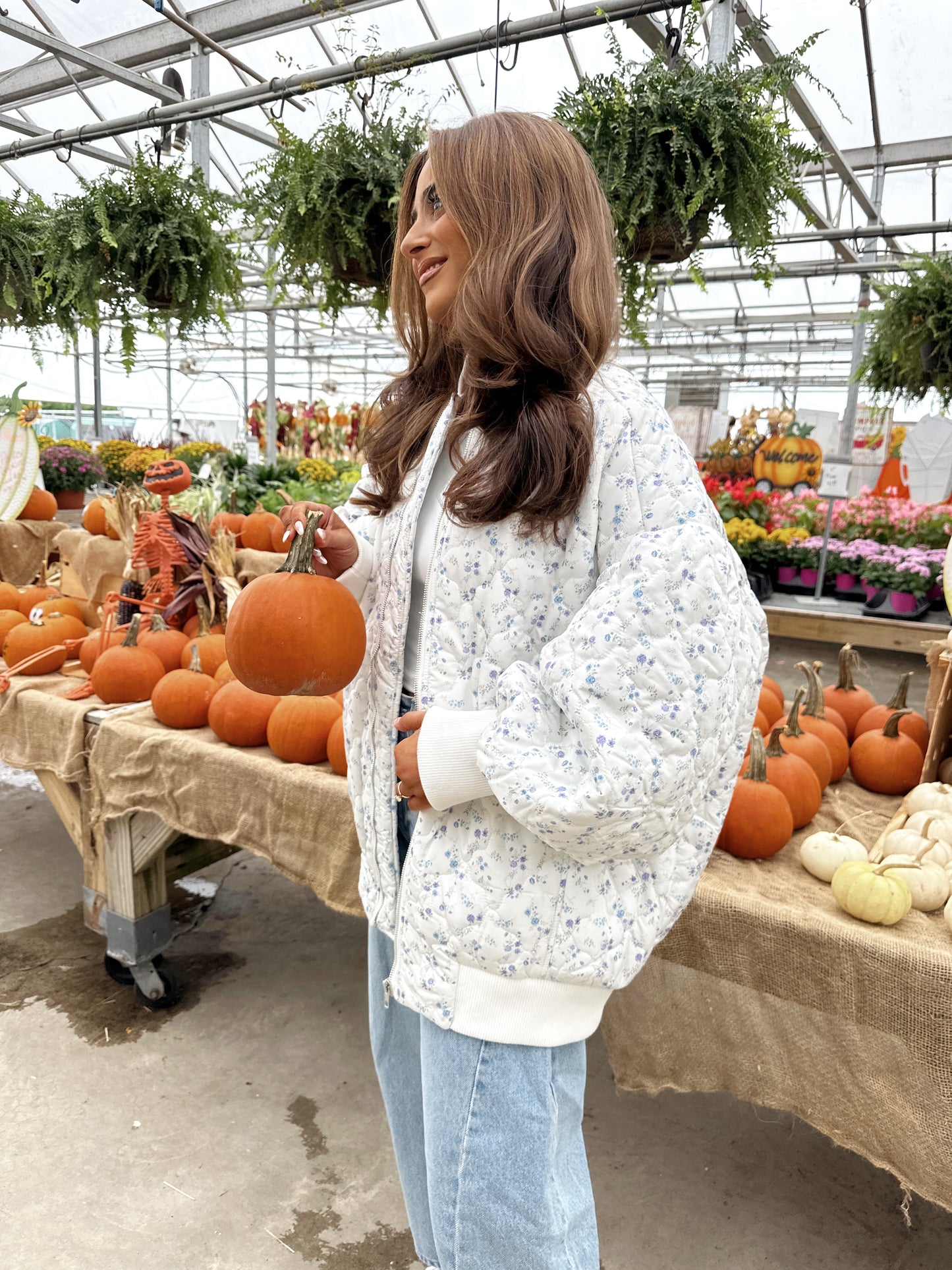 Giselle Floral Bomber Jacket 🩵
