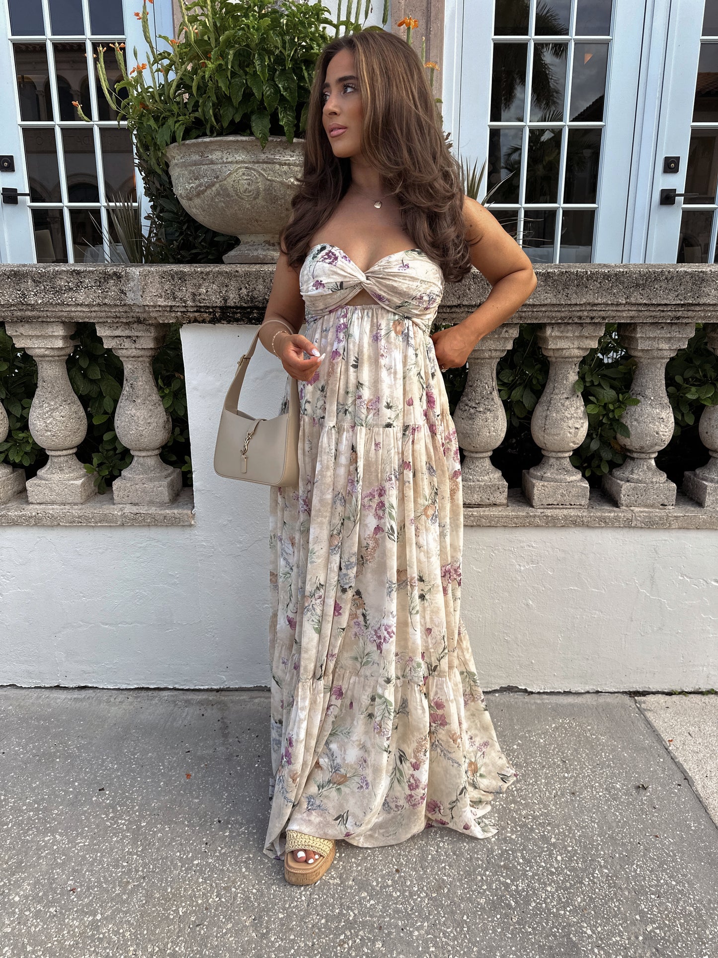 Summer Sands Elegant Floral Maxi