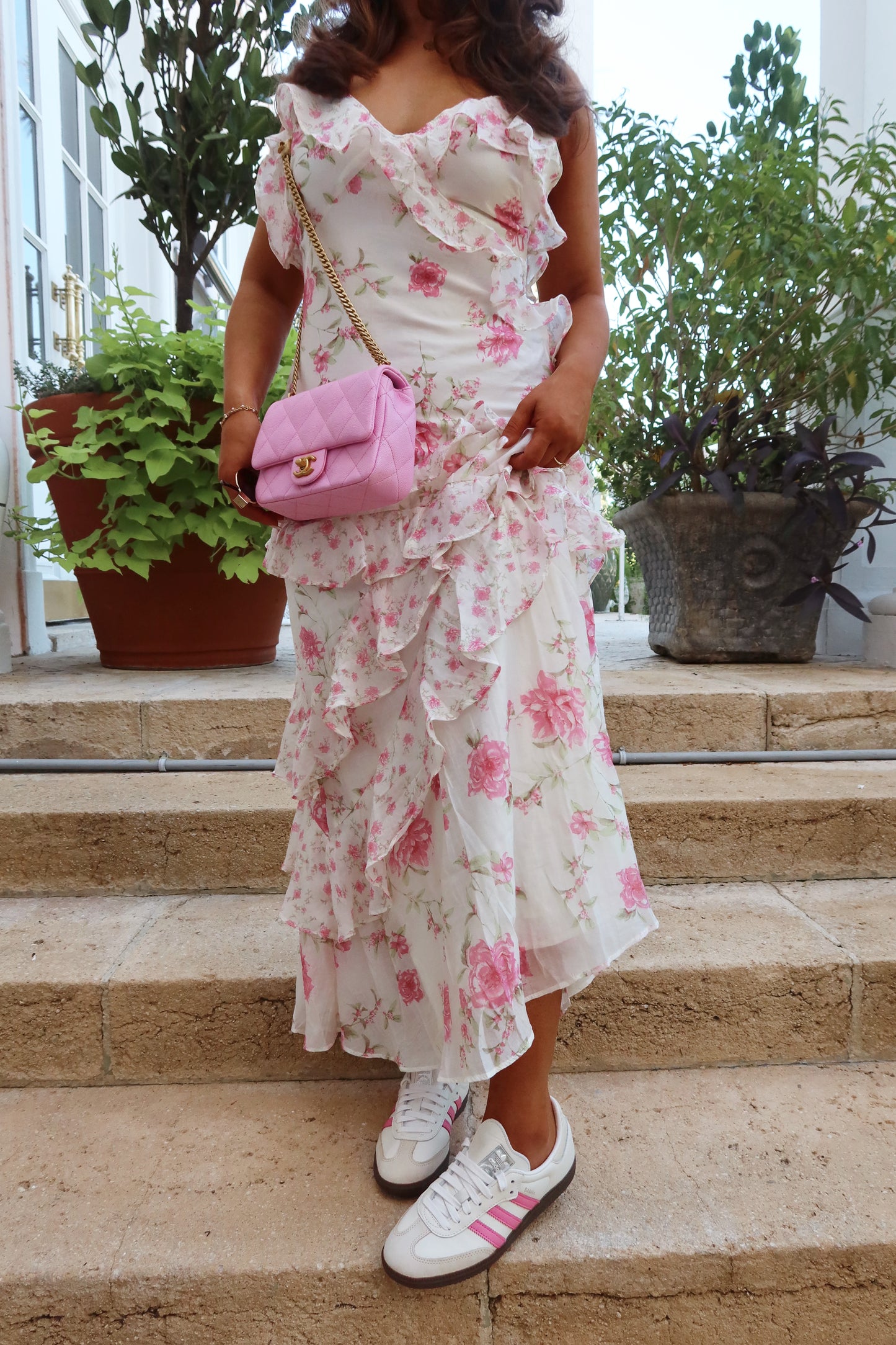 Breakers Row floral Maxi