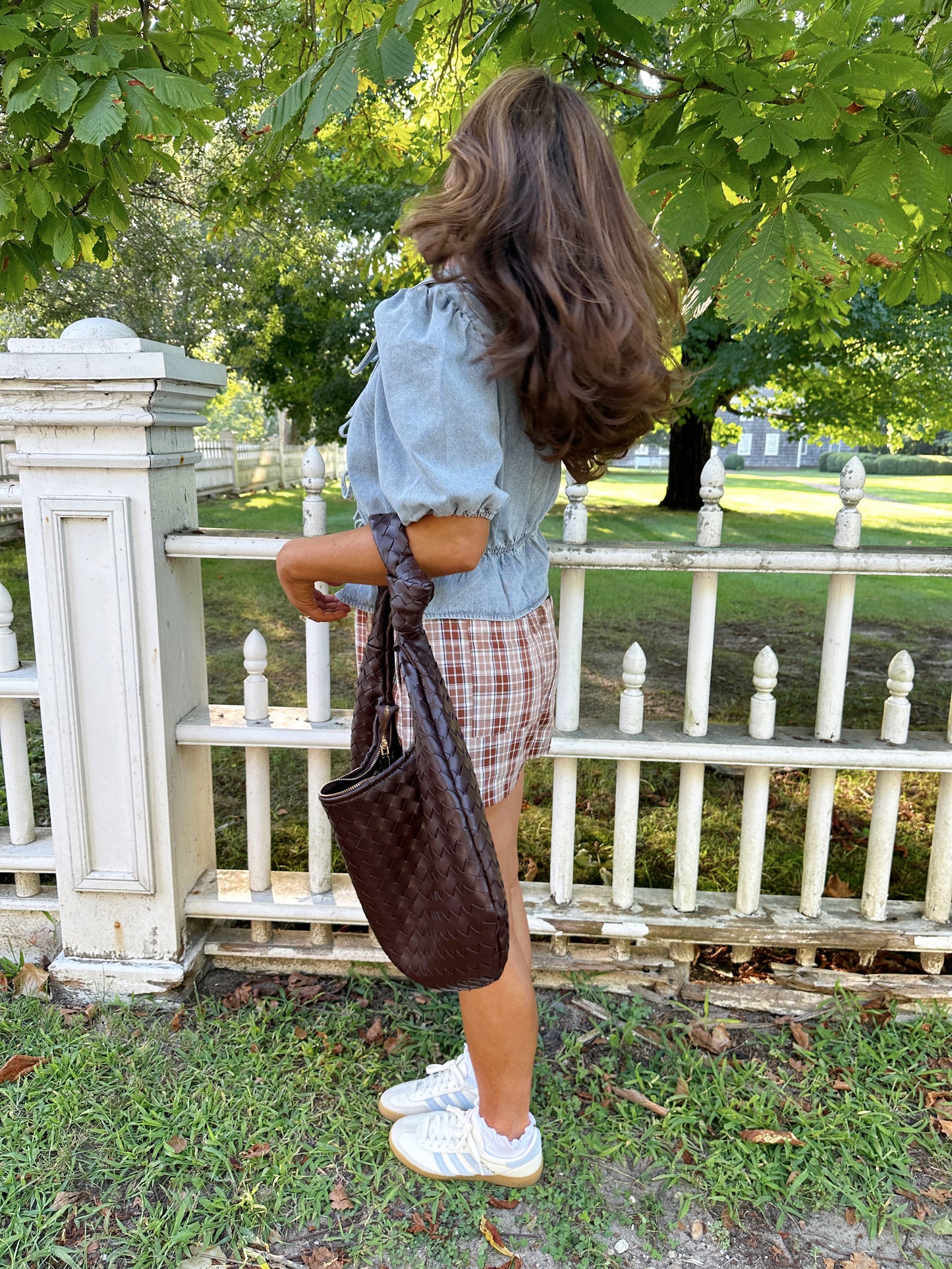 Denim Puff Sleeve top