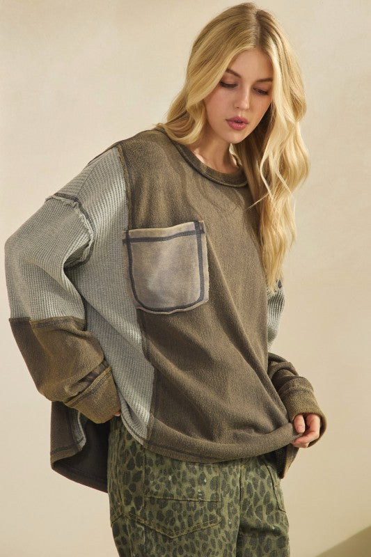 The Haven Charcoal Top