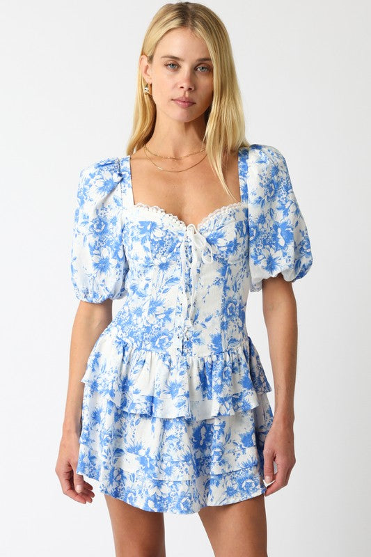 Heavenly Puff Sleeve Mini Dress IN STOCK