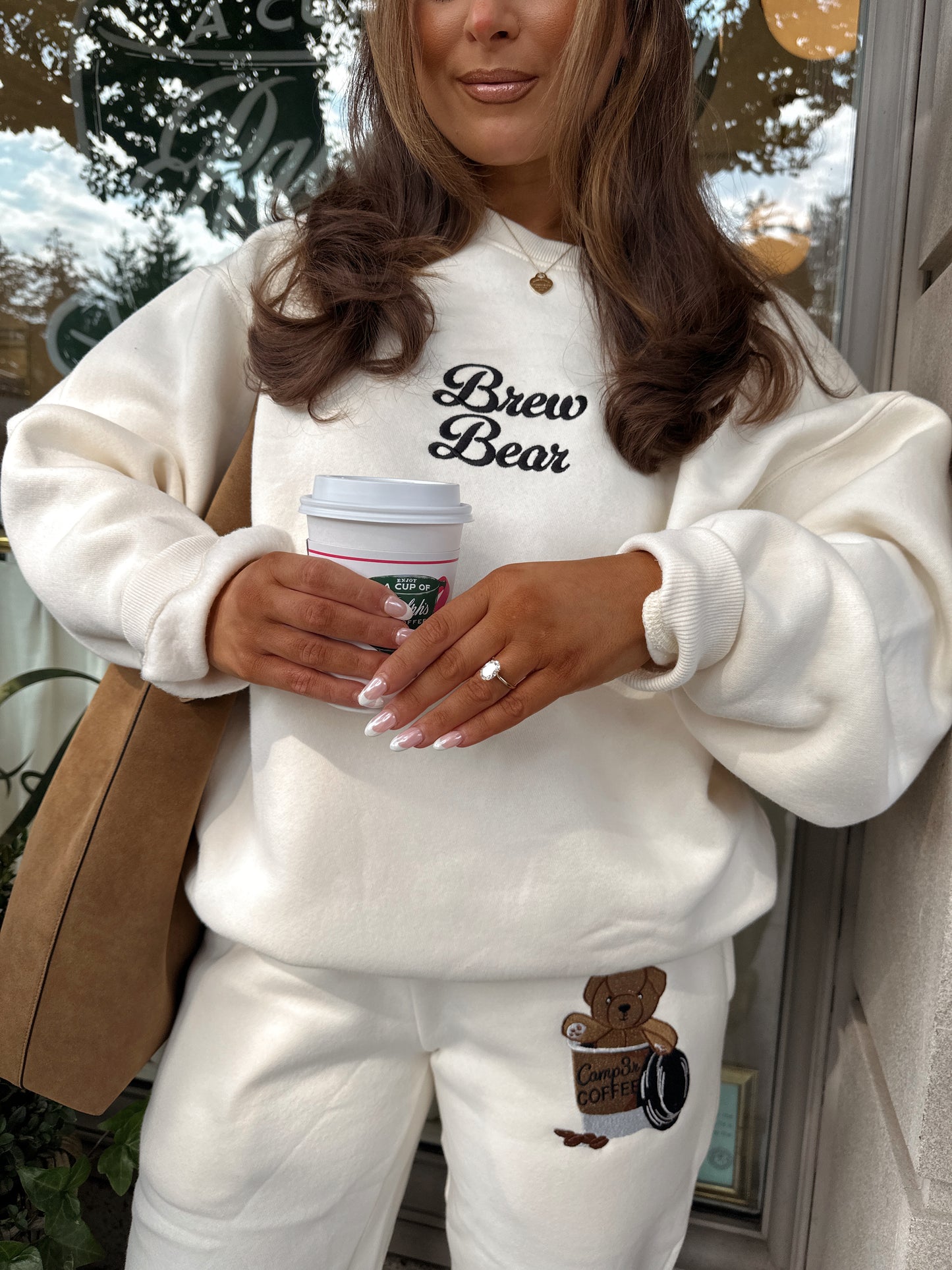 Brew Bear 🐻 Embroidered Sweatpant Joggers The Happy Camp3r (pre-order)