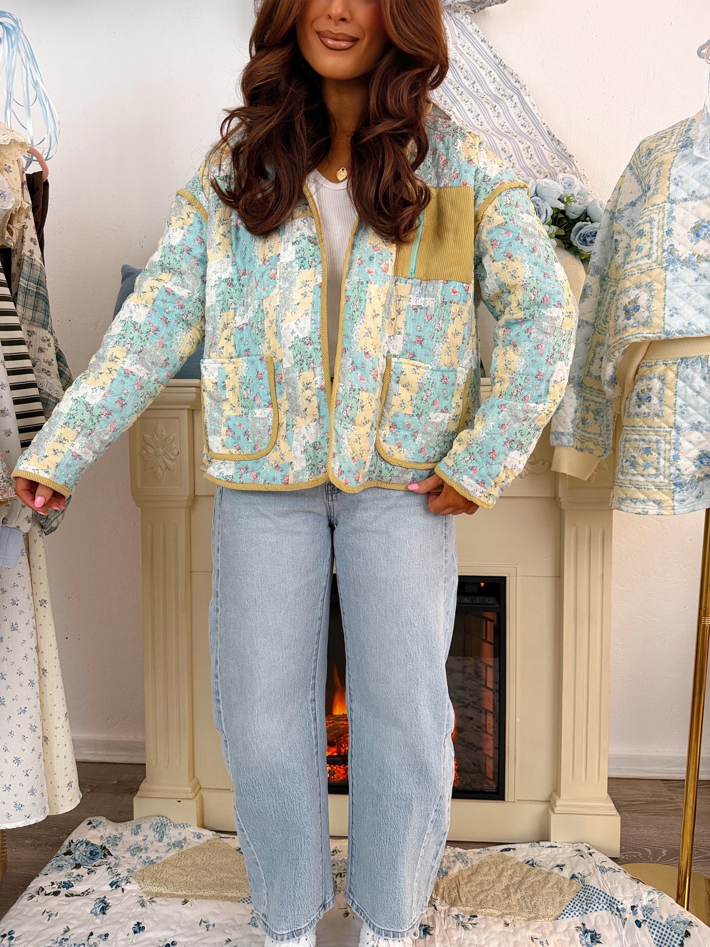 Enchanted Quilted Floral Jacket