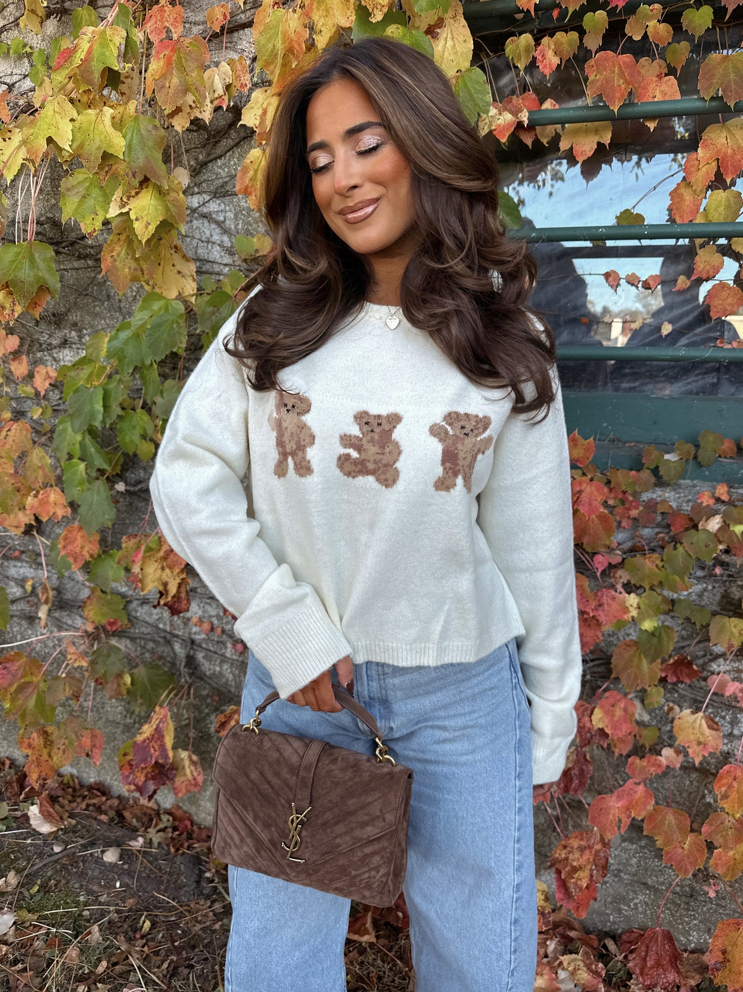 Beary Cozy Sweater Cream Knit