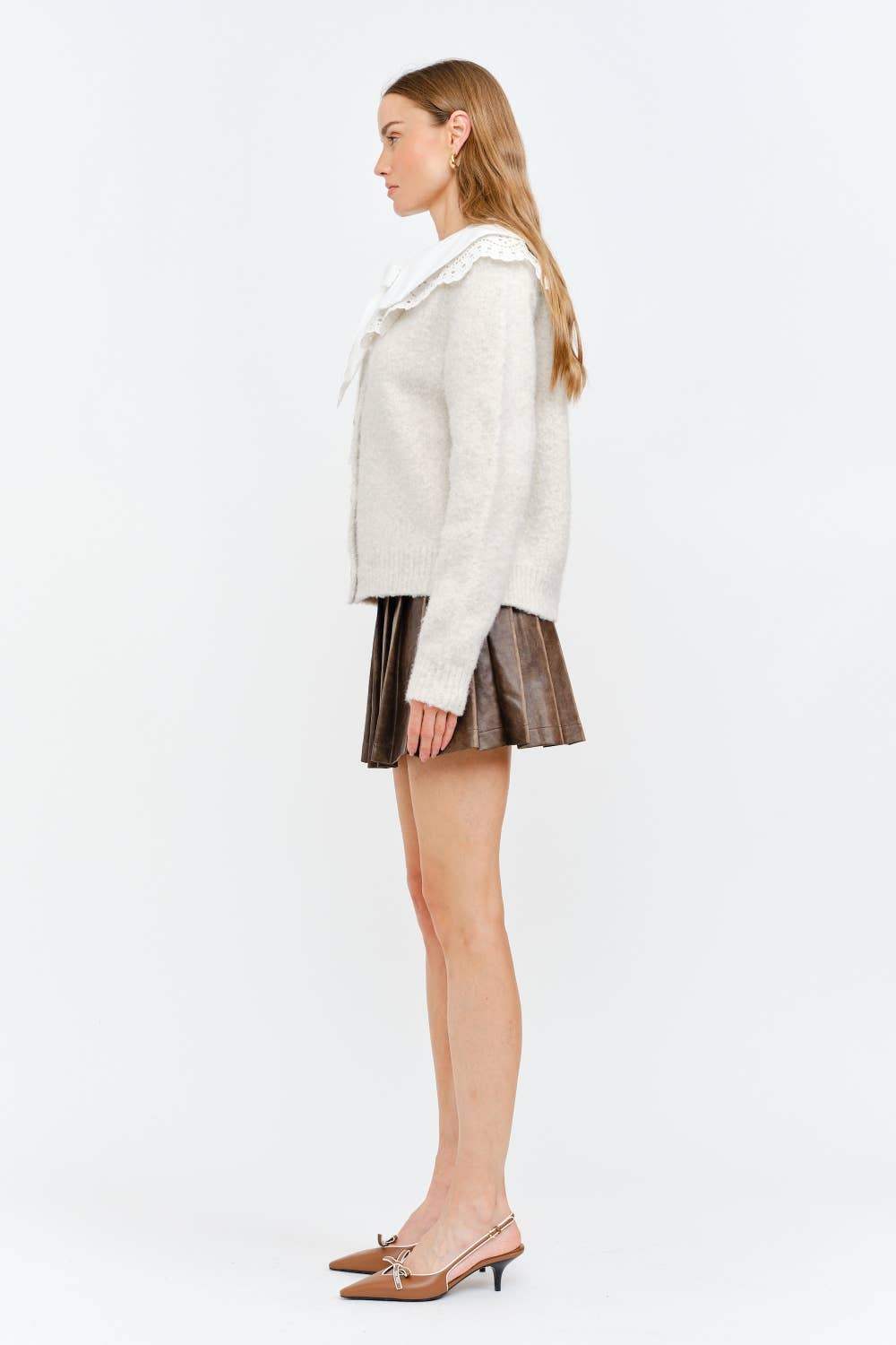 Clara Vintage Lace Pullover Sweater
