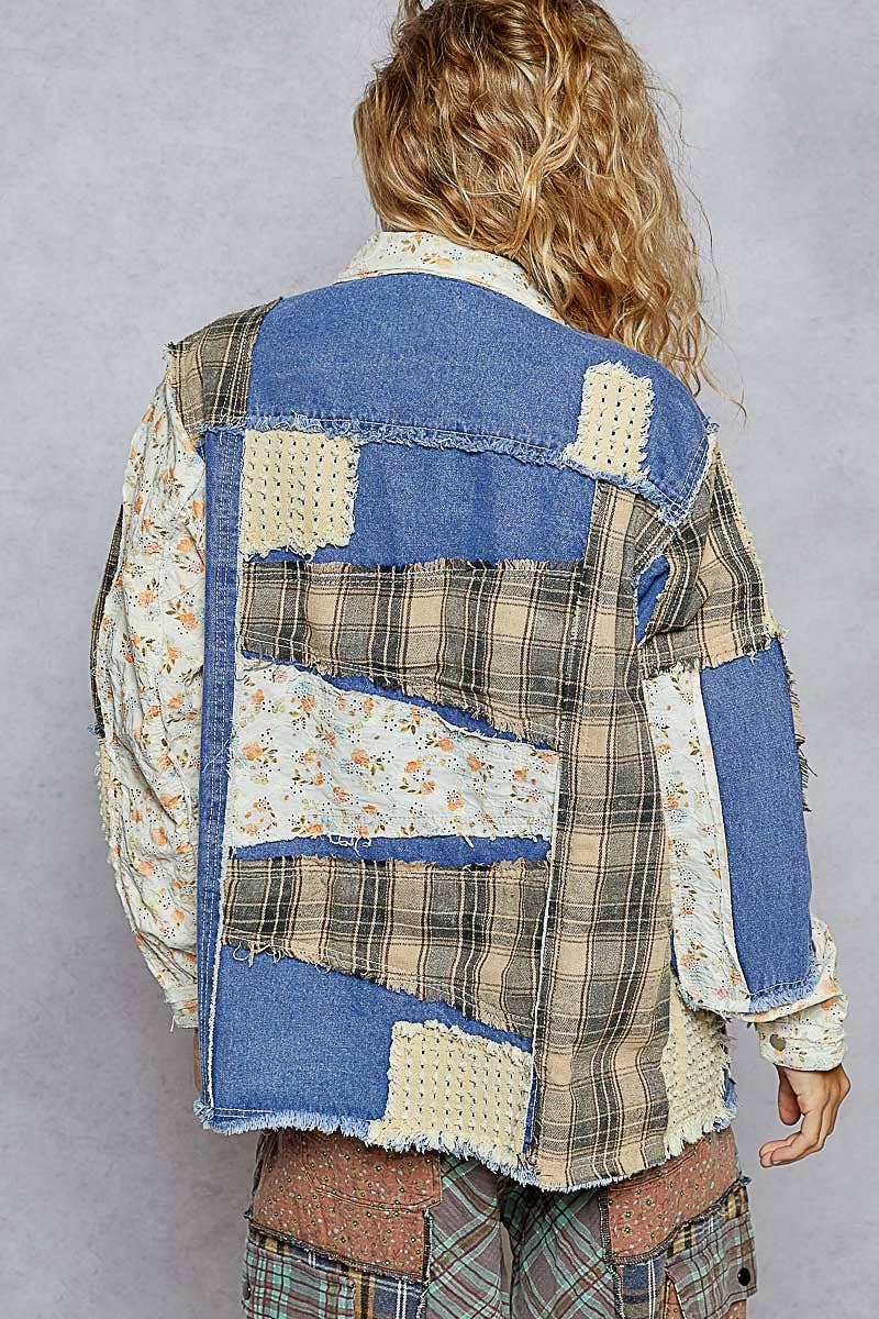 Denim Daze Plaid Shacket