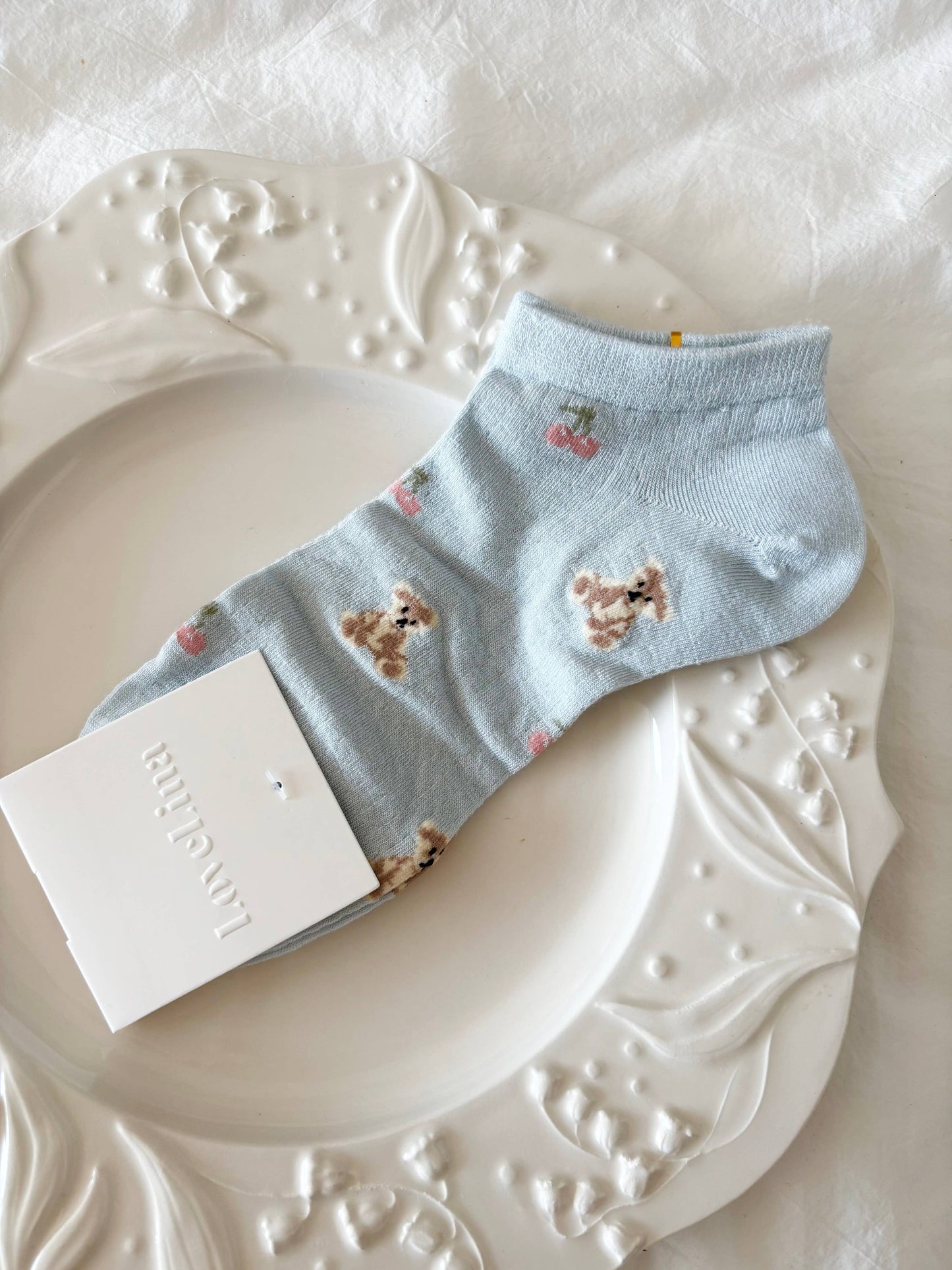 Teddy Cherry Socks GIFT