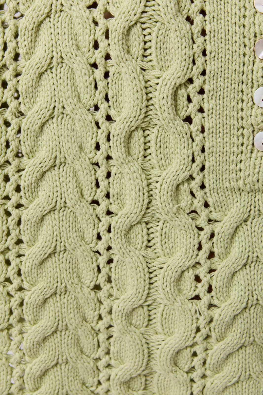SPRING GARDEN CABLE KNIT SWEATER TOP (Sage) RESTOCK