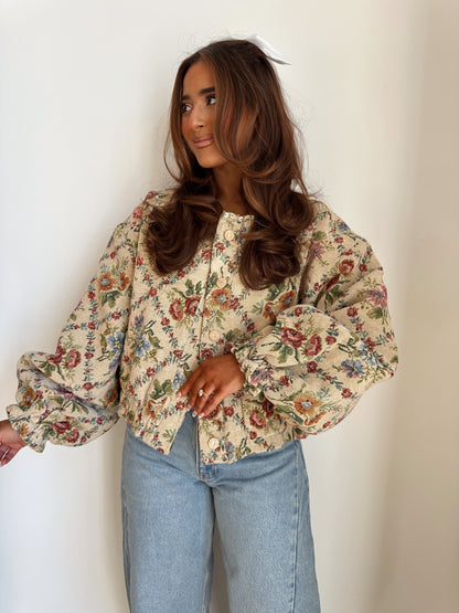 Princess Petals Floral Jacquard Jacket (pre-order)