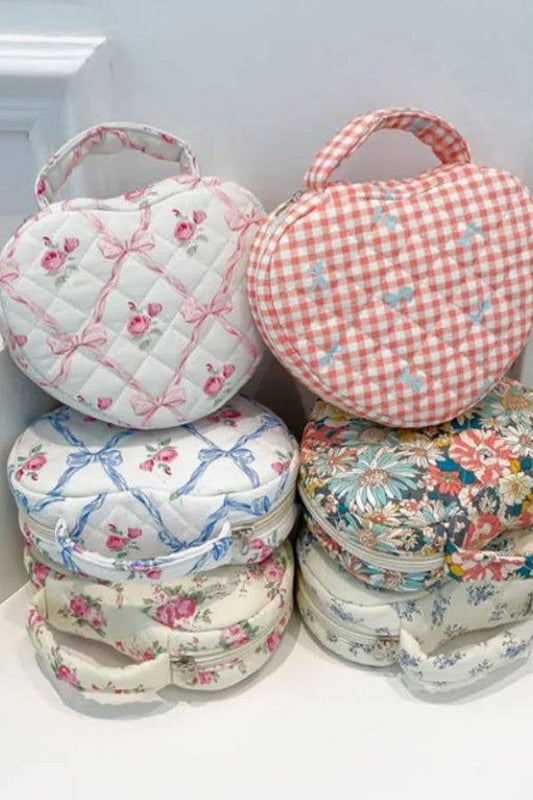 Coquette Heart Shaped Bag- Blue