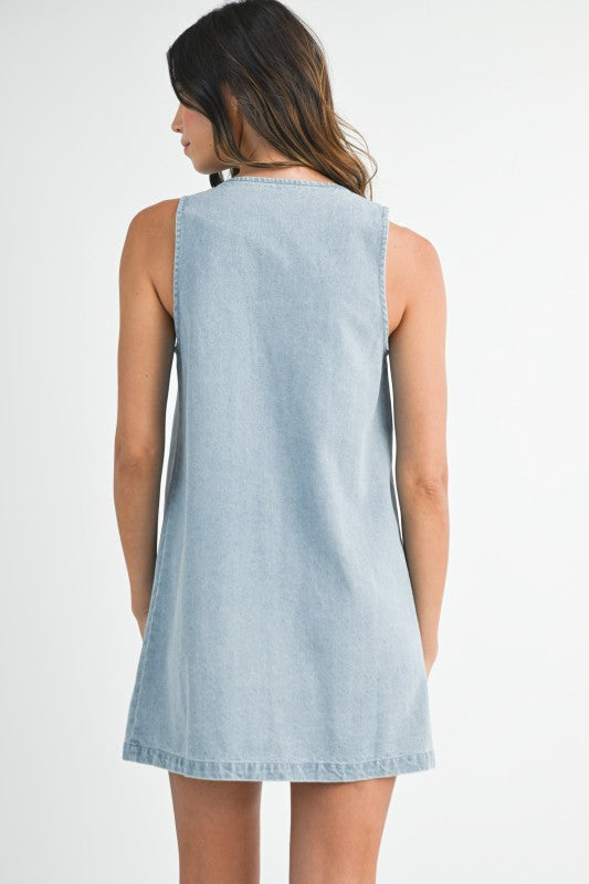 Beach House Denim Mini Dress