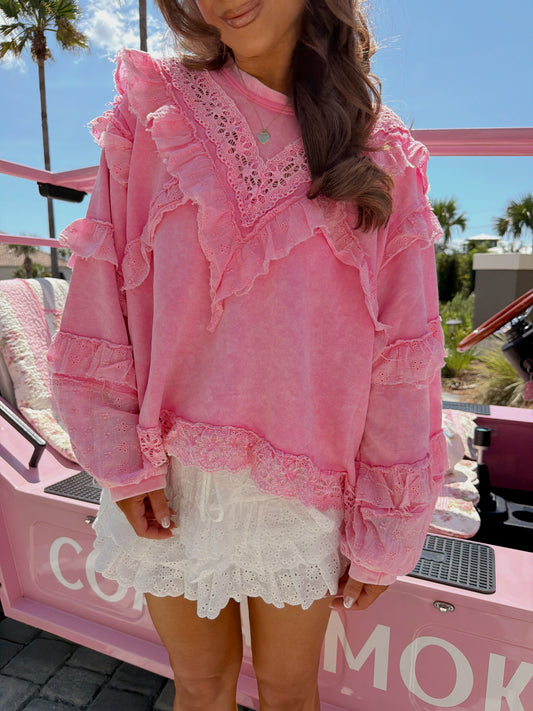 Sunday In seaside Top (Pink)