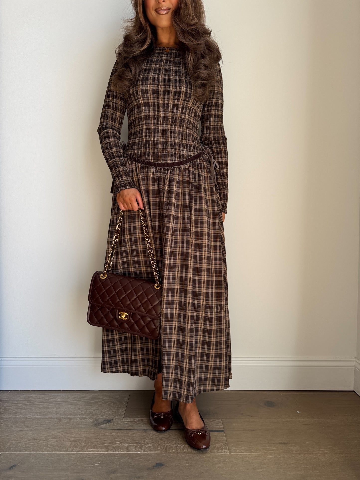 The Blair Midi Plaid Dress PRE ORDER ADDED OCTOBER