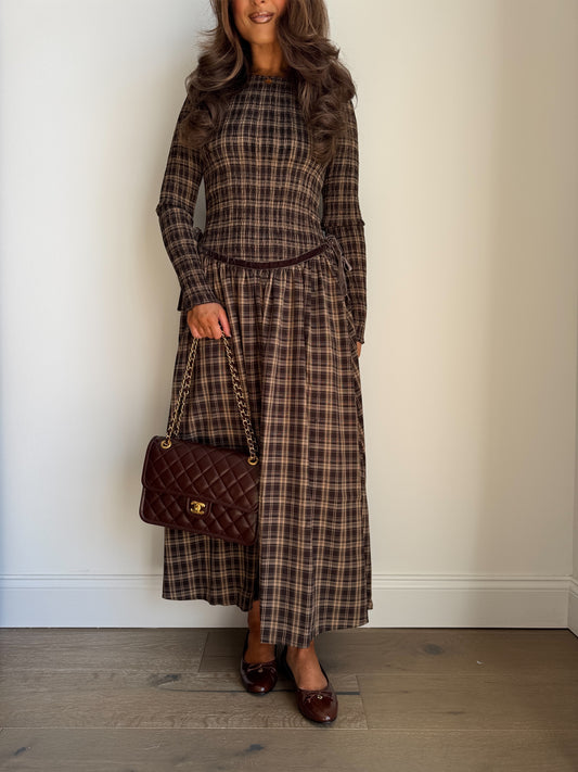 The Blair Midi Plaid Dress PRE ORDER ADDED OCTOBER