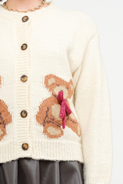 TEDDY BEAR CARDIGAN HOLIDAY LIMITED EDITION 🧸🤍 PRE-SALE