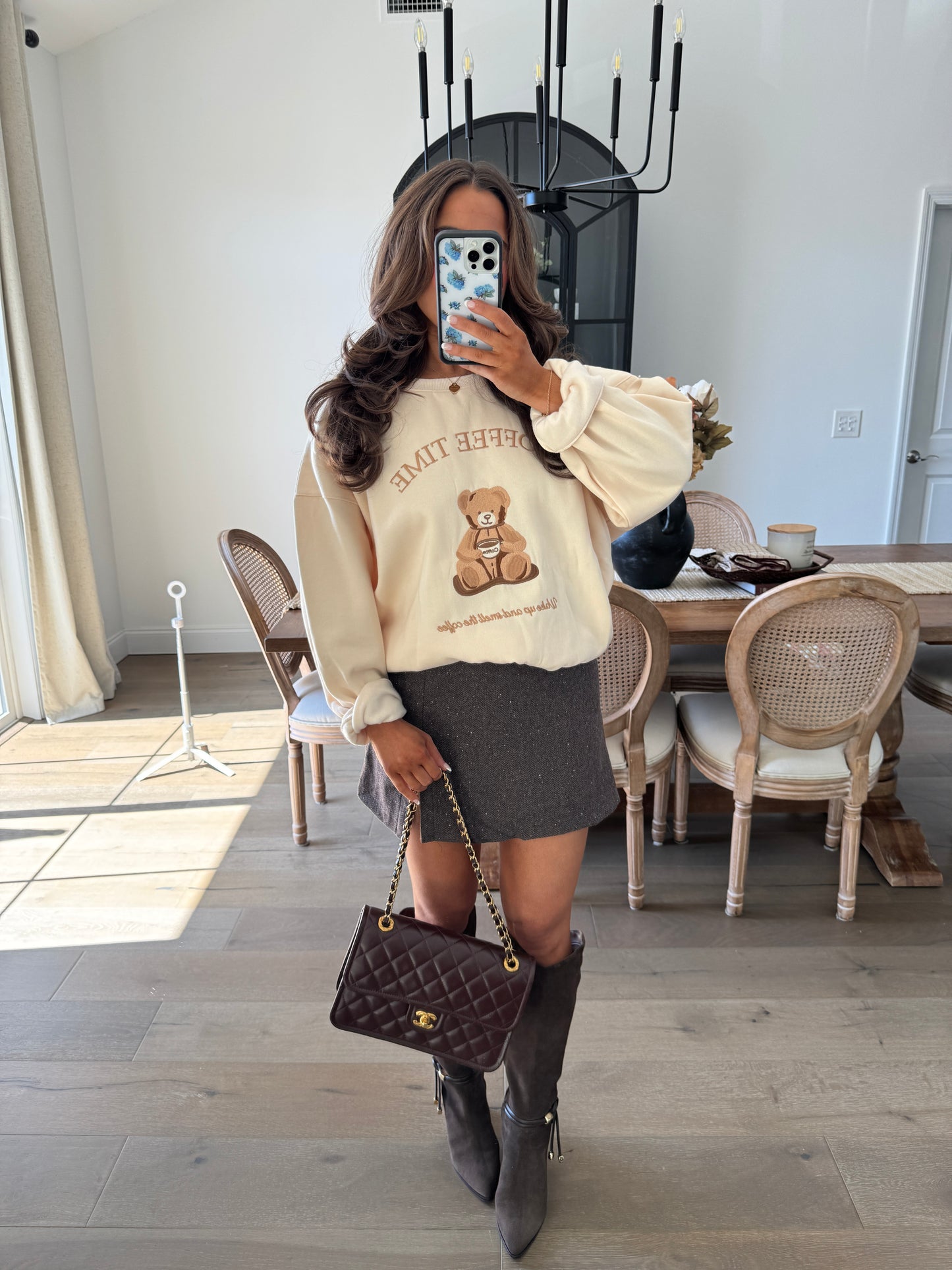 Brew Bear Embroidered Crewneck (can’t restock)