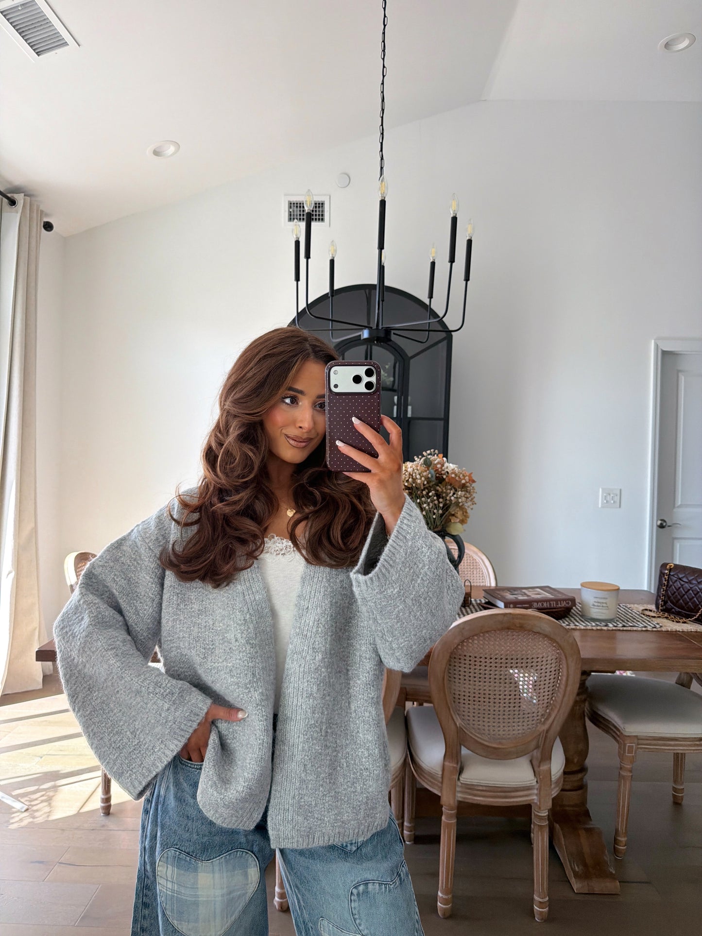 Pumpkin Patch Chunky Grey Knit