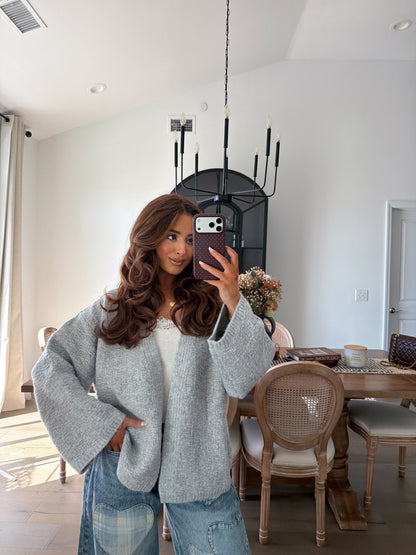 Pumpkin Patch Chunky Grey Knit