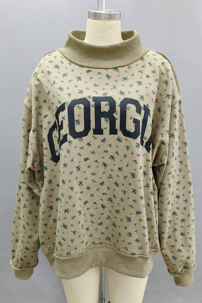 Floral Vintage Georgia Mockneck