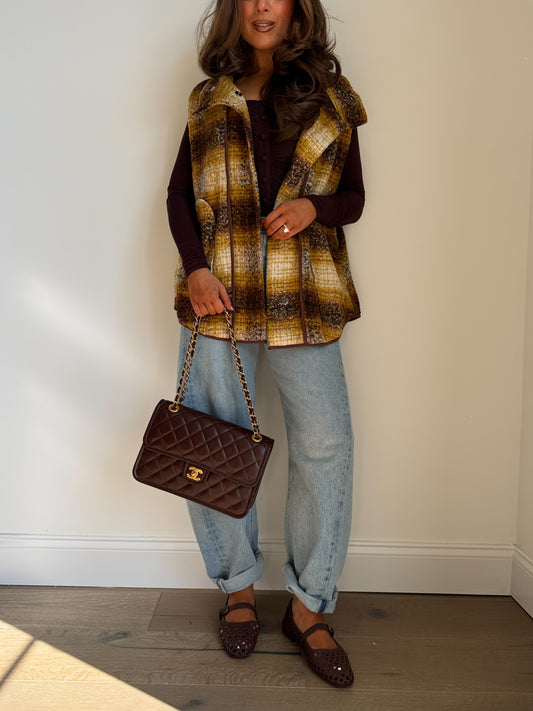 Cozy Country Plaid Blanket Vest PRE ORDER ADDED 1 week added