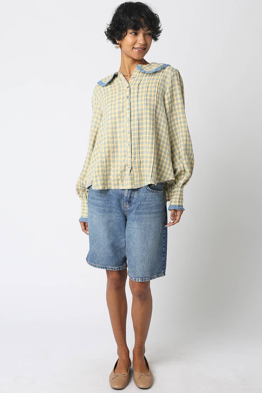Alexis Plaid Blouse