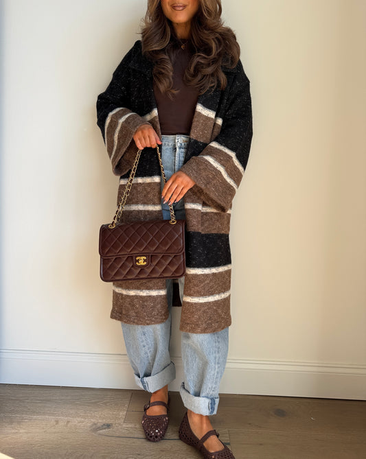 Cozy Days Colorblock Cardigan Coat
