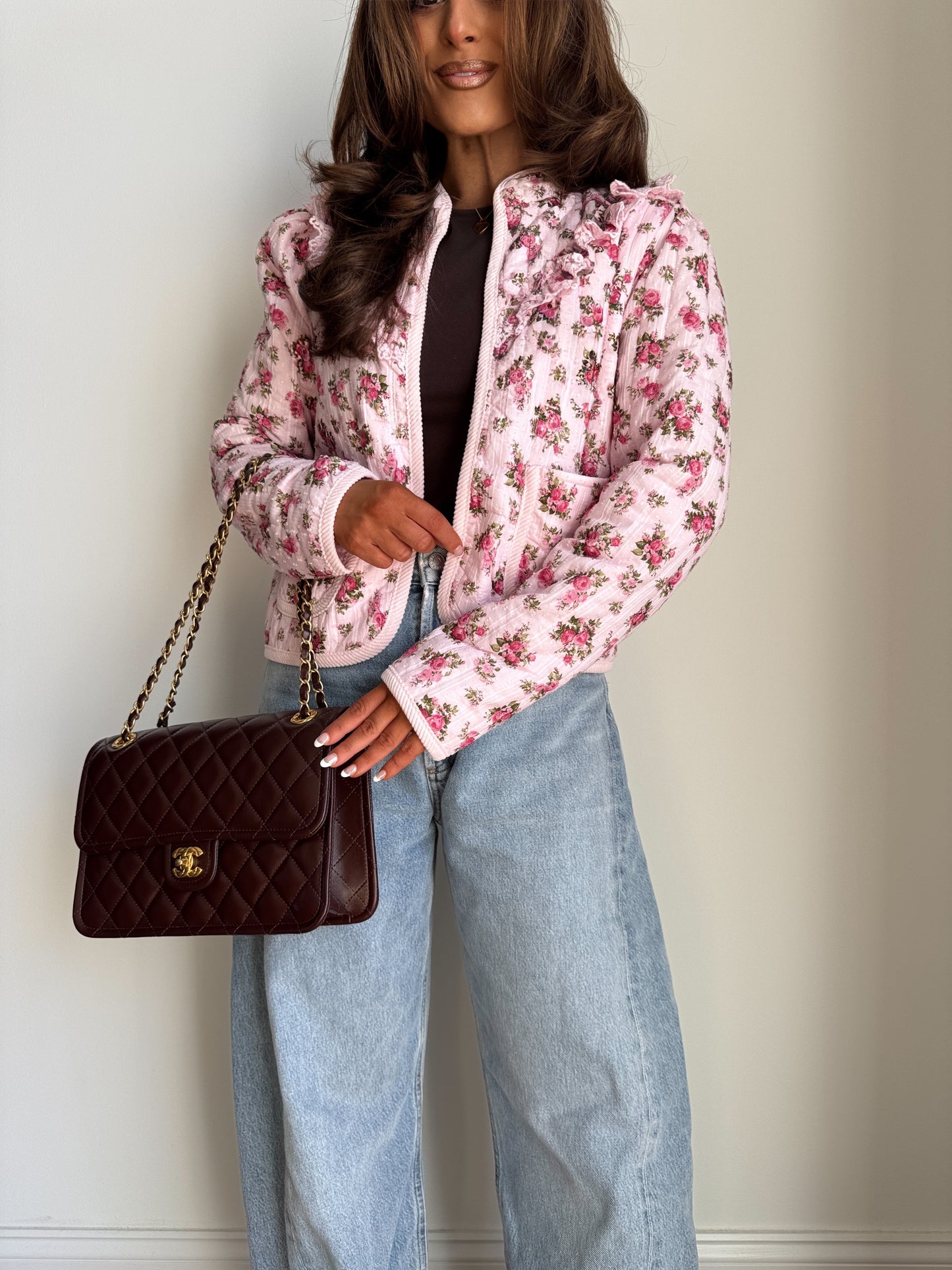 Rosie Posie Quilted Floral Jacket