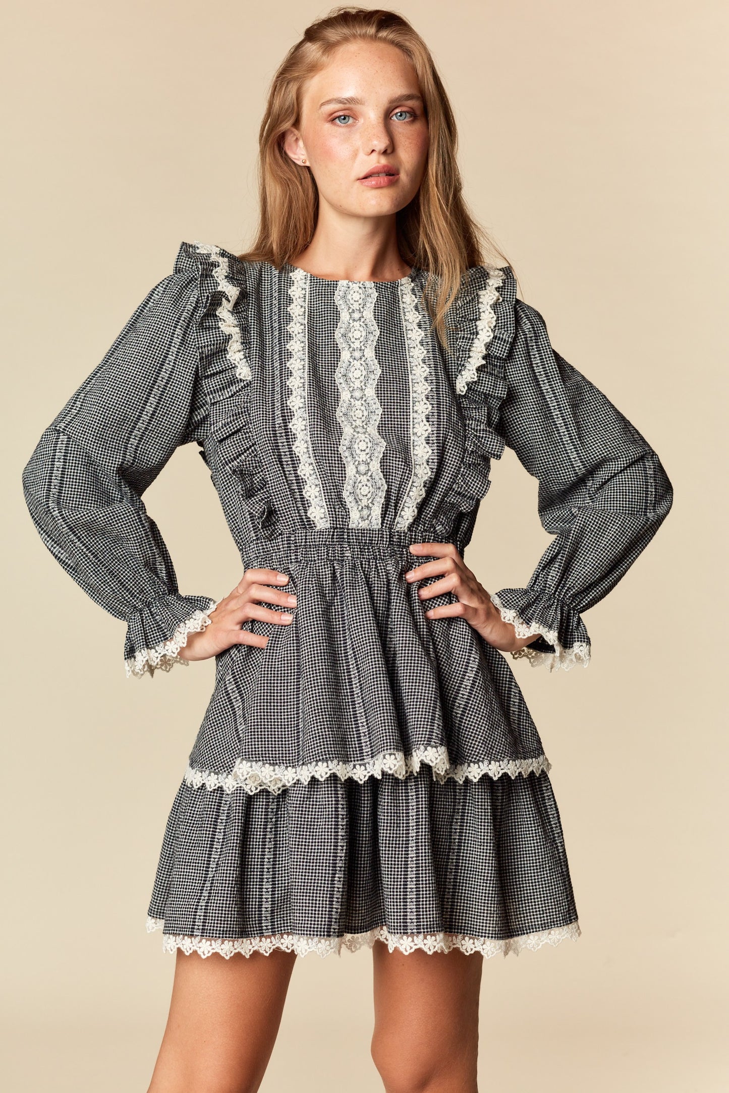 Vintage North Pole Gingham Dress