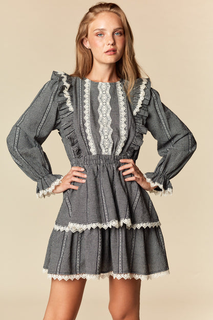 Vintage North Pole Gingham Dress