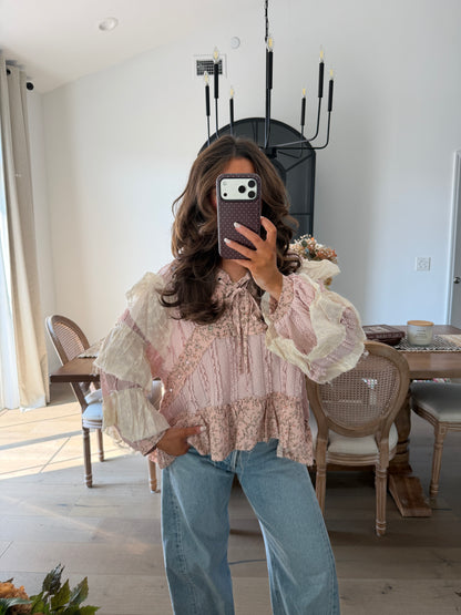 Eloise Floral Top (pink)