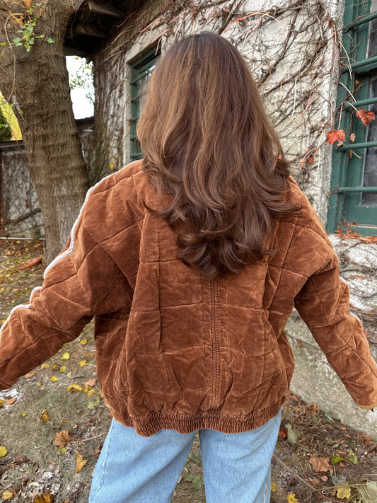 Chestnuts 🌰 Roasting Corduroy Puffer Jacket