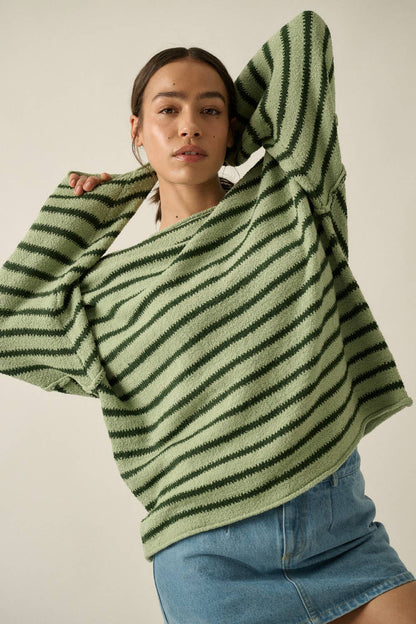 Cali Textured Knit Oversized Sweater