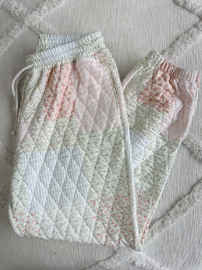 Quilted Pastel Joggers PREORDER