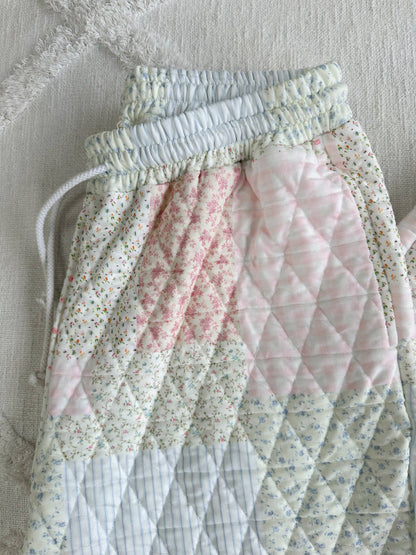 Quilted Pastel Joggers PREORDER