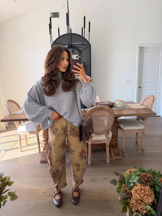 Almond Rose Barrel Jeans