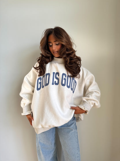 God is Good / Jesus reversible mockneck 🤍
