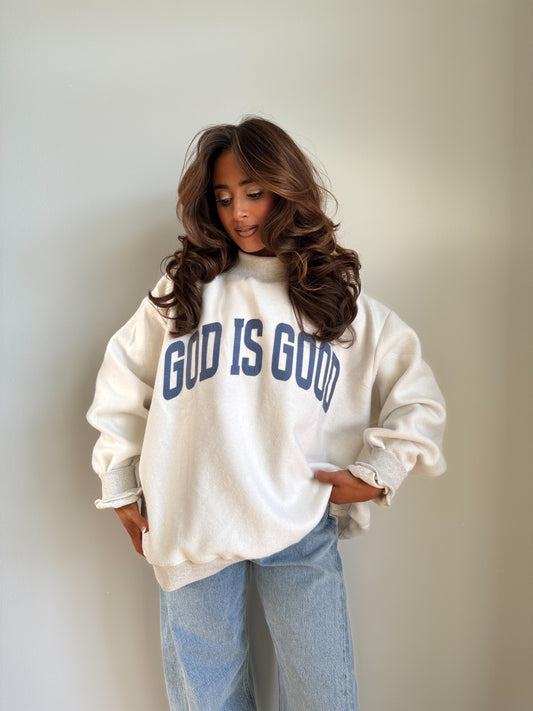 God is Good / Jesus reversible mockneck 🤍